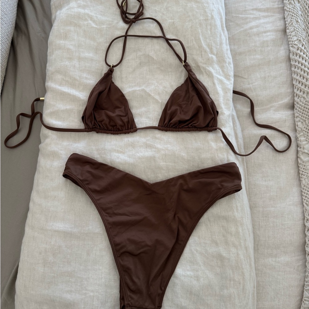 Monday Swimwear Bikini Set - Brown